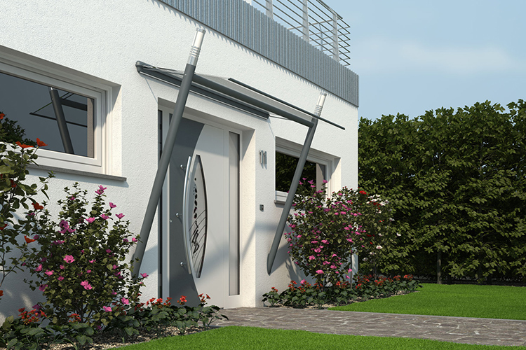 Bildrechte: KOMPOtherm® Metallbautechnik Glas-Vordächer